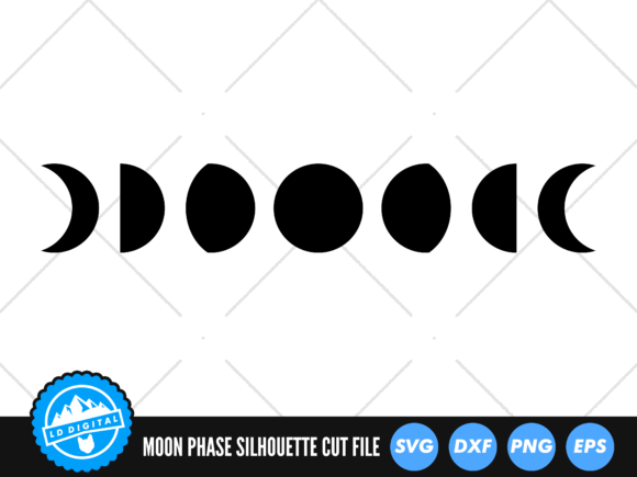 Moon Phase SVG | Celestial Moon SVG Graphic Crafts By lddigital