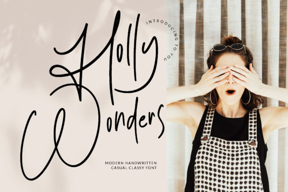 Holly Wonders Script & Handwritten Font By fontherapy
