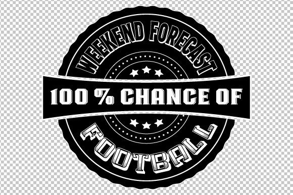 Weekend Forecast Football SVG EPS PNG Graphic Illustrations By GraphicsFarm