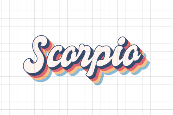 Scorpio Zodiac Sign Astrology Horoscope Grafika Rękodzieła Przez HappyDesigns