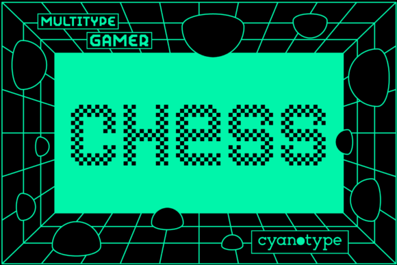 Chess Display Font By cyanotype