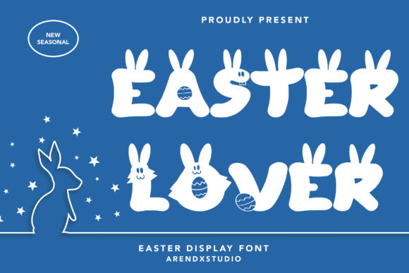 Easter Lover Display Font By Arendxstudio