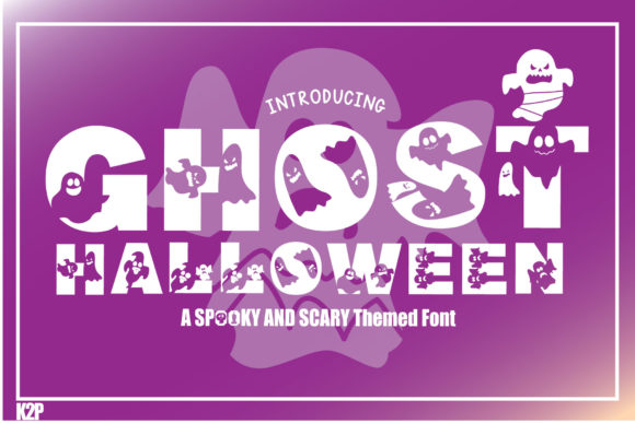 Ghost Halloween Font Decorativi Font Di KtwoP