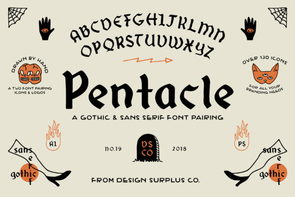 Pentacle Blackletter Font By designsurplus