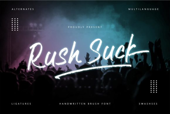 Rush Suck Script & Handwritten Font By Alit Design