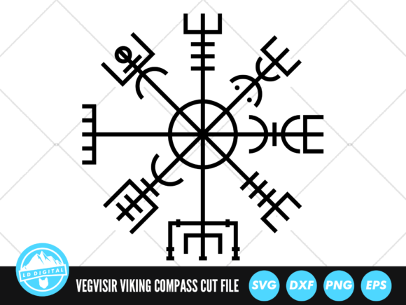 Vegvisir SVG | Viking Compass SVG Graphic Crafts By lddigital