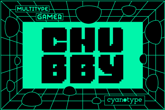 Gamer Chubby Display Font By cyanotype
