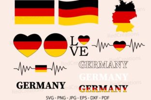 Germany Flag Svg, German Waving, Text Graphic Crafts By RedCreations 1