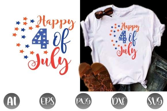 Happy 4 of July Graphic Print Templates By D Graphics