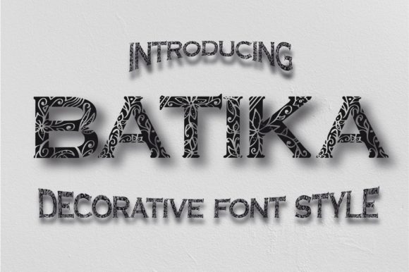 Batika Decorative Font By IZKcreative