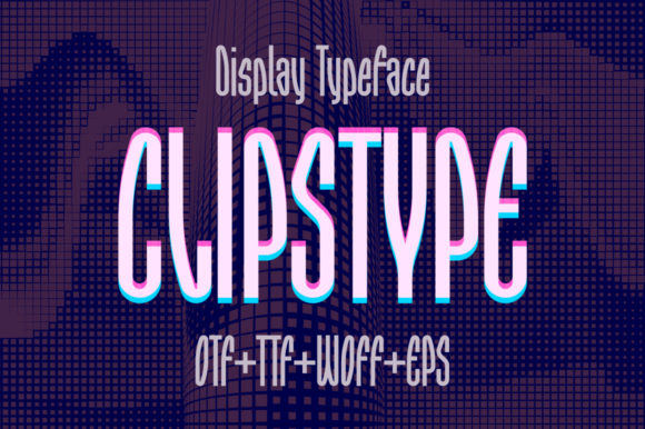 Clipstype Display Font By yuryfrom