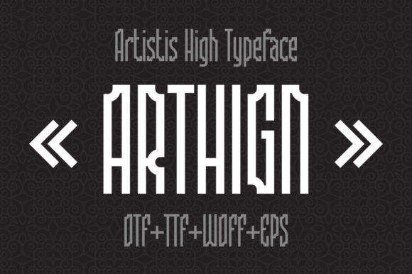 Arthign Display Font By yuryfrom