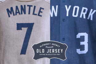 Old Jersey Display Font By Alphabet Agency 7