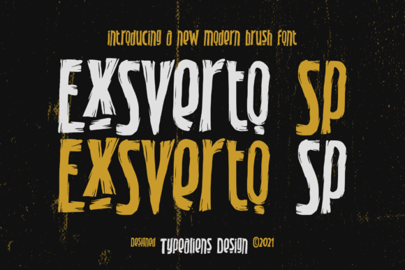 Exsverto Sp Display Font By typealiens