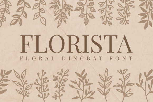 Florista Dingbats Fonts Font Door SiapGraph