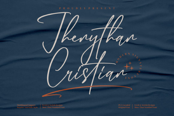 Jhenythan Cristian Script & Handwritten Font By integritypestudio