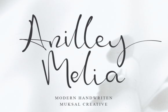 Anilley Melia Script & Handwritten Font By Muksal Creative