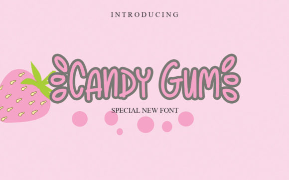 Candy Gum Script & Handwritten Font By Garcio