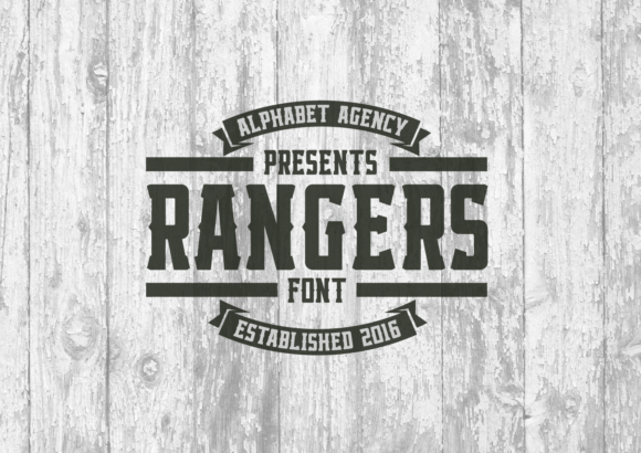 Rangers Display Font By Alphabet Agency