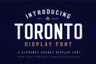 Toronto Display-Schriftarten Schriftart Von Alphabet Agency 1