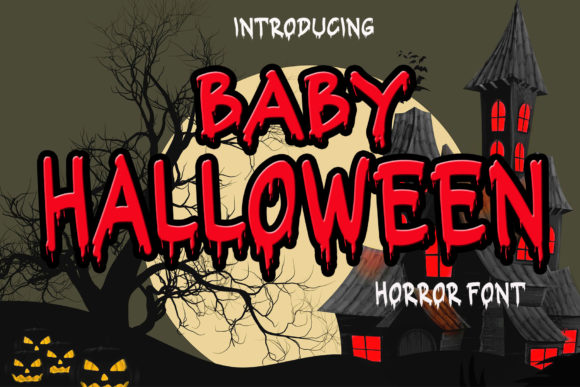 Baby Halloween Display Font By Projectype