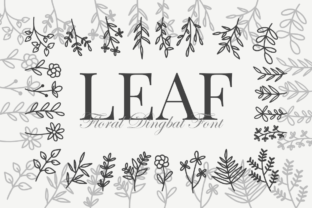 Leaf Dingbats Font By SiapGraph 1
