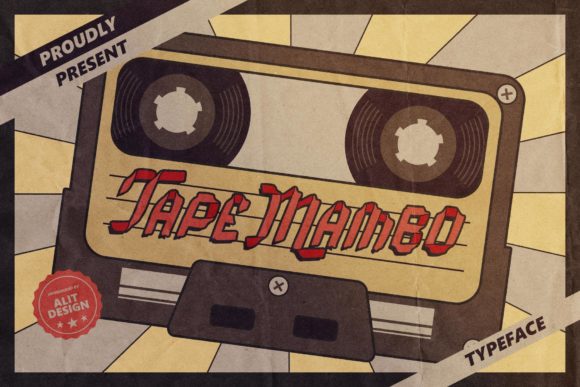 Tape Mambo Display Font By Alit Design