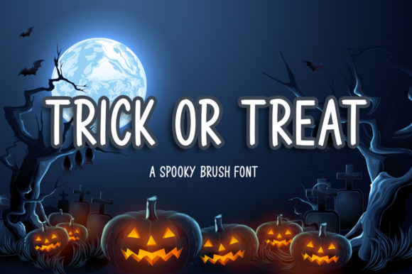 Trick or Treat Display Font By Graphix Line Studio