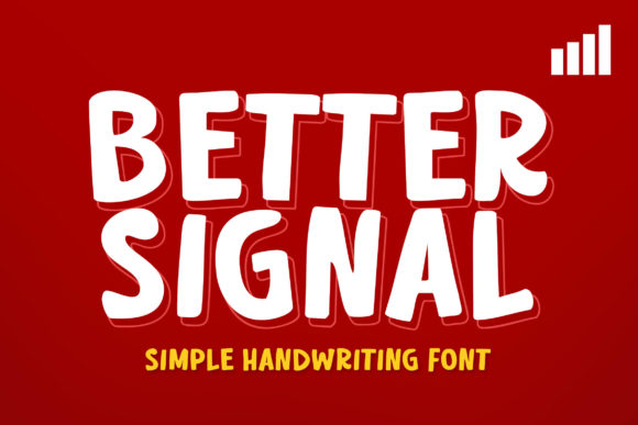 Better Signal Display-Schriftarten Schriftart Von fontherapy