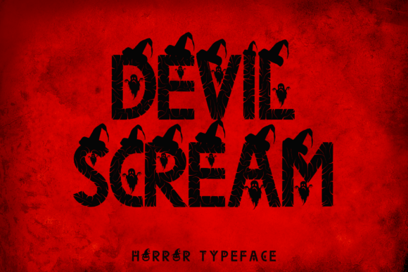 Devil Scream Fontes Decorative Fonte Por yogaletter6