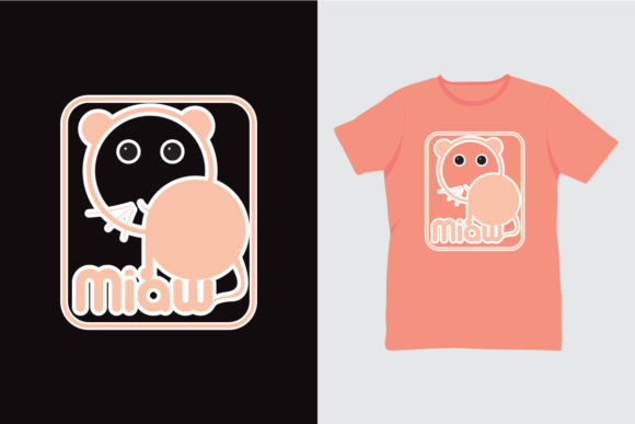 Girl T-shirt Design | Cat T-shirt Design Graphic Print Templates By rojyrojy250