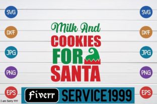 Milk and Cookies for Santa Grafica Creazioni Di fiverrservice1999
