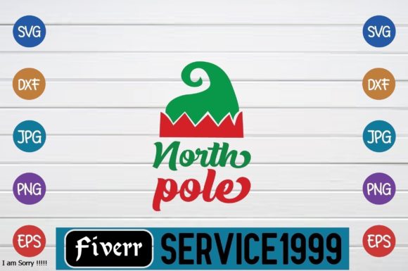 North Pole Graphic Crafts By fiverrservice1999
