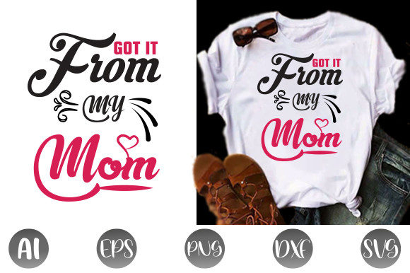 Mom T-shirt Design Graphic Print Templates By TRANSFORM20