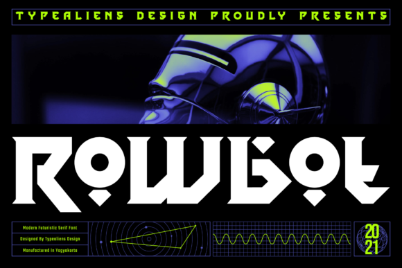 Rowbot Display Font By typealiens