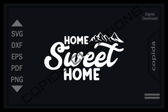 Home Sweet Home Svg Printable Cut File Gráfico Manualidades Por Copida