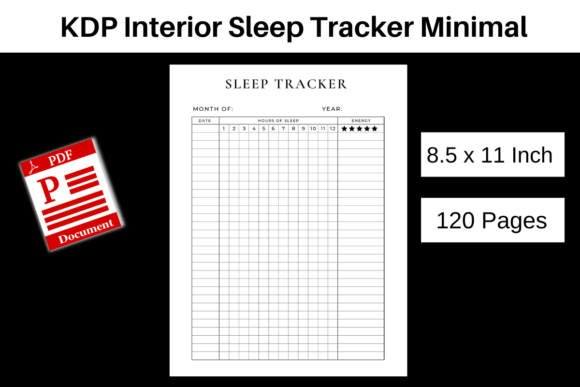 KDP Sleep Tracker Interior Minimal Grafica KDP Interni Di StudioEburnean