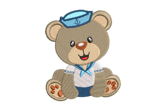 Sailor Bear Teddy Bears Embroidery Design By Embroiderypacks