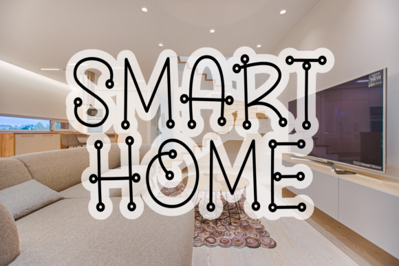 Smart Home Display Font By Creative Zone