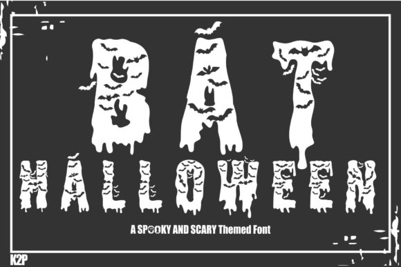 Halloween Bat Decorative Font By KtwoP