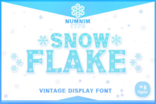 Snowflake Fontes Decorative Fonte Por numnim 1