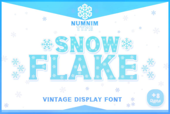 Snowflake Decorative Font By numnim