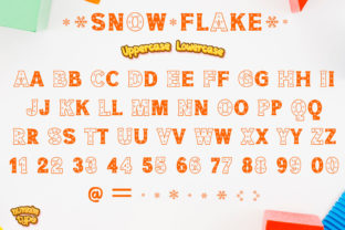 Snowflake Fontes Decorative Fonte Por numnim 10