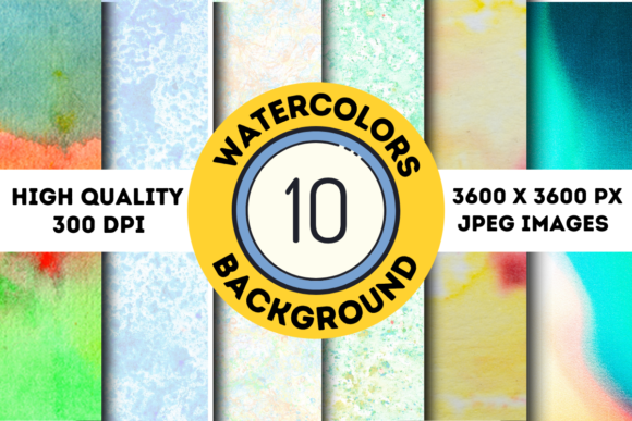 Water Colors Backgrounds and Patterns Graphic Backgrounds By Hassas Arts