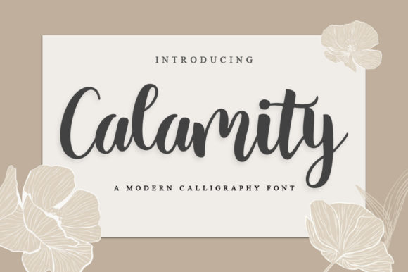 Calamity Script & Handwritten Font By fanastudio