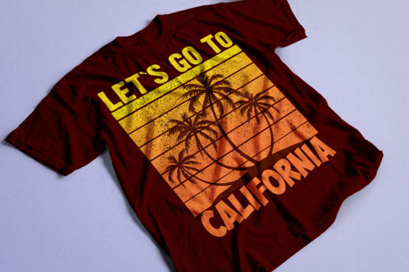 Let's Go to California Graphic Illustrations By RightDesign
