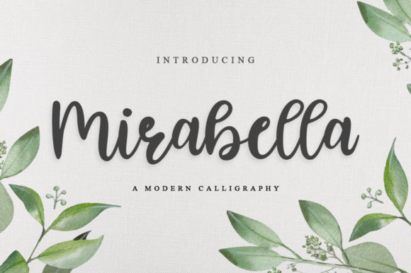 Mirabella Script & Handwritten Font By fanastudio