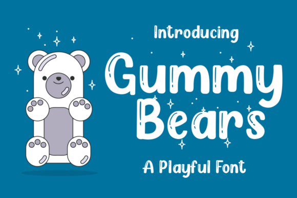 Gummy Bears Display Font By Manjalistudio