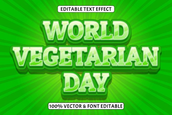 World Vegetarian Day Text Effect Afbeelding Layer Styles Door 5amil.studio55