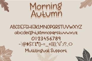 Morning Autumn Fuentes Caligráficas Fuente Por boogaletter 6